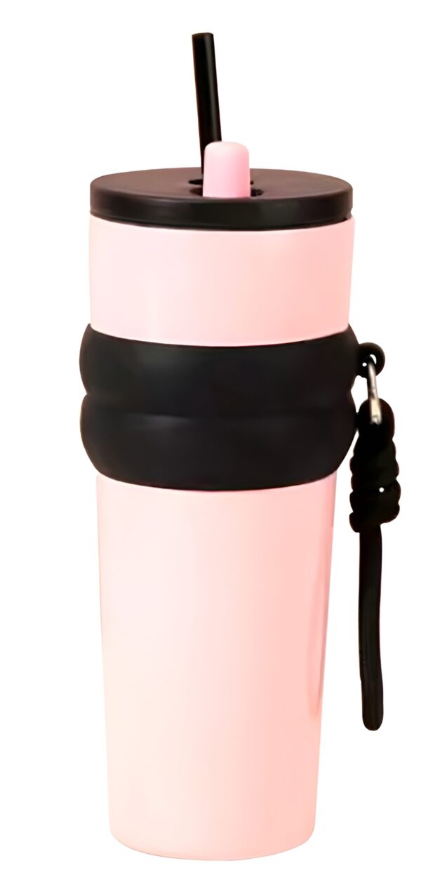 Techsuit Μπουκάλι Ανοξείδωτο Θερμός 710ml Ροζ