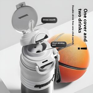 Techsuit Μπουκάλι Ανοξείδωτο Θερμός 680ml Λευκό