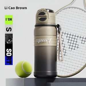 Techsuit Μπουκάλι Ανοξείδωτο Θερμός 680ml Καφέ