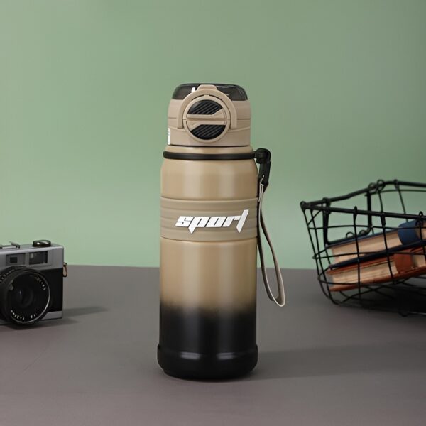 Techsuit Μπουκάλι Ανοξείδωτο Θερμός 680ml Καφέ