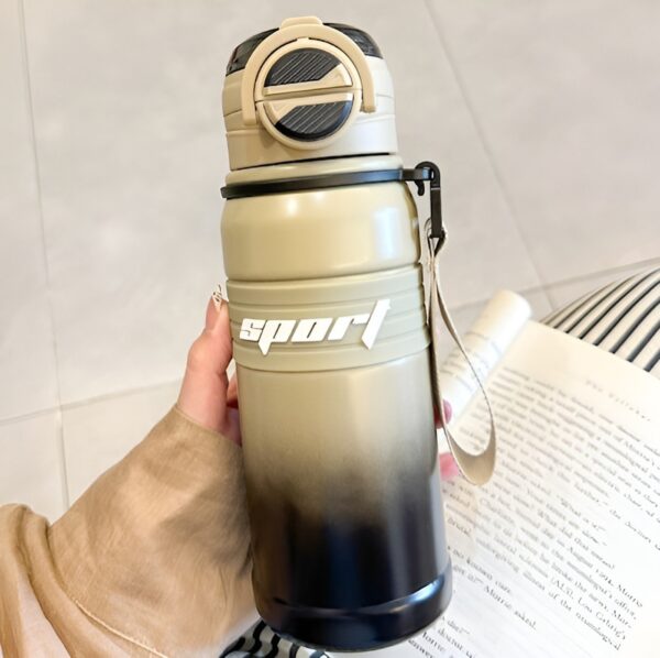 Techsuit Μπουκάλι Ανοξείδωτο Θερμός 680ml Καφέ