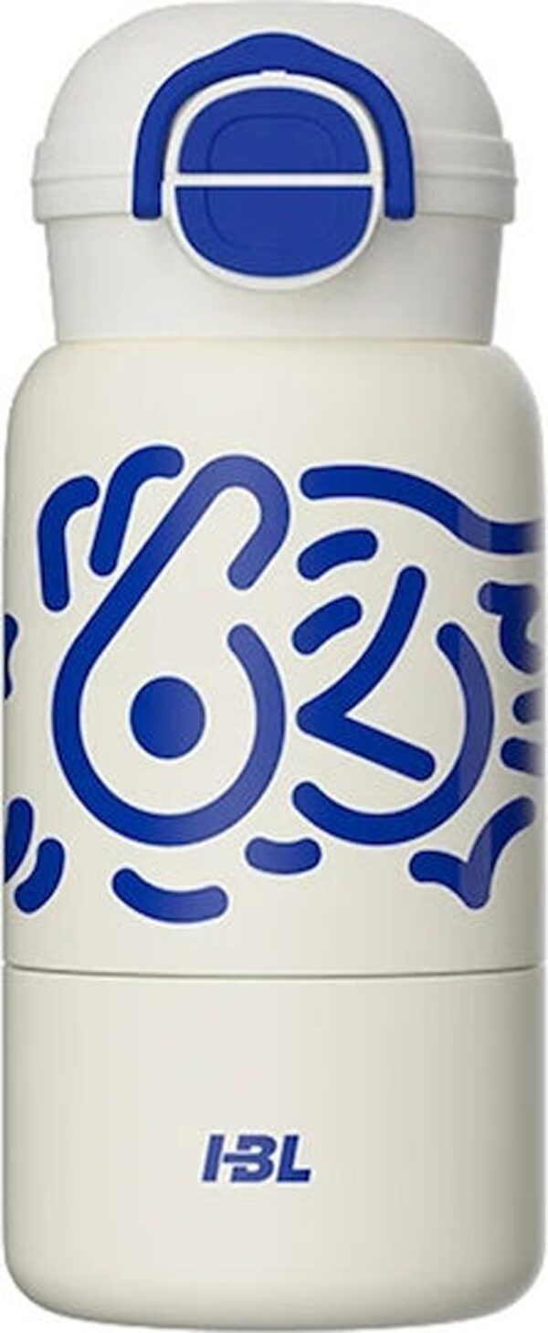 Techsuit Μπουκάλι Ανοξείδωτο Θερμός 520ml Λευκό Μπλε