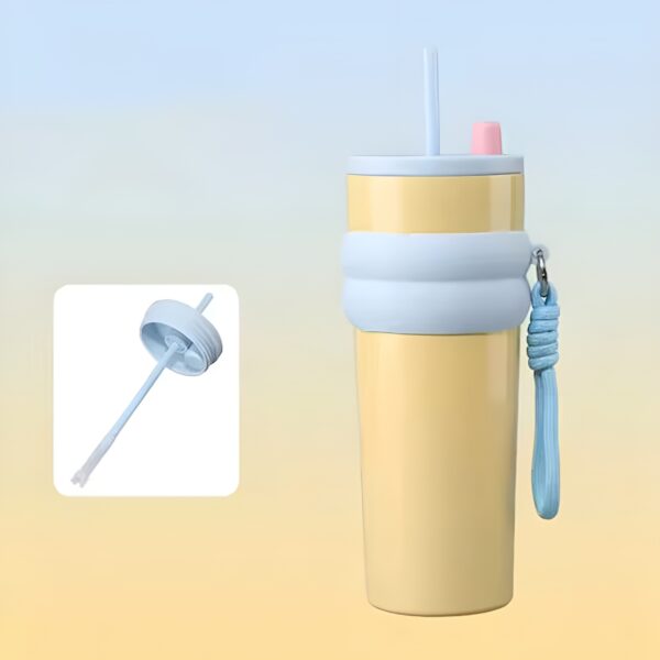 Techsuit Μπουκάλι Ανοξείδωτο Θερμός 710ml Κίτρινο