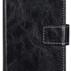 Tel1 Huawei P Smart 2020 Retro Crazy Horse Θήκη Βιβλίο - Black