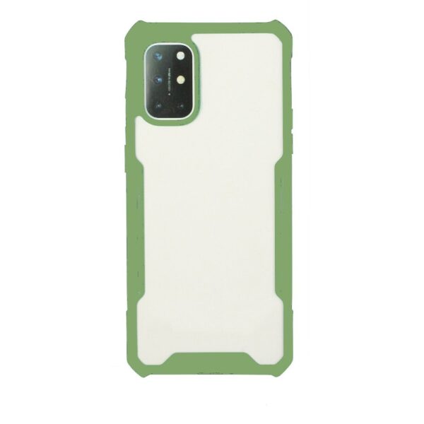 Forcell Huawei P Smart 2021 Θήκη με Πλαίσιο Σιλικόνης Διάφανη - Green