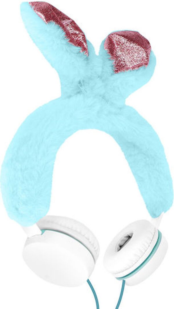 GJBY Rabbit On-Ear Ενσύρματα Ακουστικά με Βύσμα 3.5mm Γαλάζιο GJBY Rabbit On-Ear Ενσύρματα Ακουστικά με Βύσμα 3.5mm Γαλάζιο