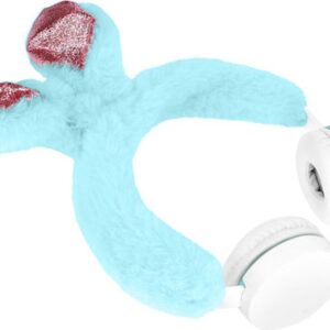 GJBY Rabbit On-Ear Ενσύρματα Ακουστικά με Βύσμα 3.5mm Γαλάζιο