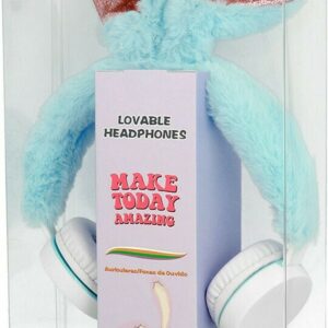 GJBY Rabbit On-Ear Ενσύρματα Ακουστικά με Βύσμα 3.5mm Γαλάζιο