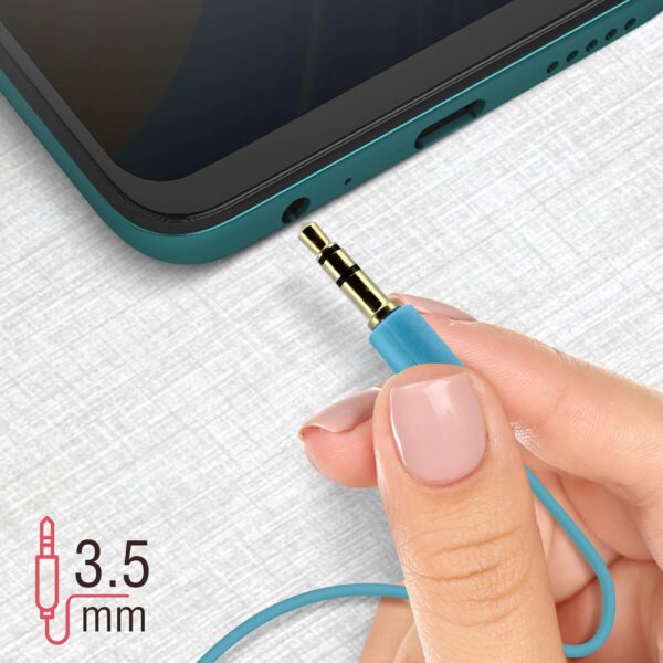 GJBY Rabbit On-Ear Ενσύρματα Ακουστικά με Βύσμα 3.5mm Γαλάζιο