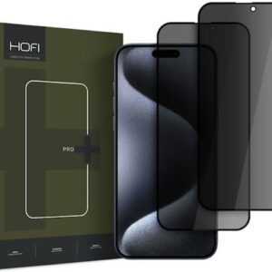 iPhone 16 Pro / iPhone 17 Προστασία Οθόνης Φιμέ 2 Pack Hofi Privacy Anti Spy Glass Full Face Tempered Glass