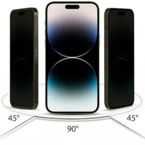 iPhone 16 Pro / iPhone 17 Προστασία Οθόνης Φιμέ 2 Pack Hofi Privacy Anti Spy Glass Full Face Tempered Glass