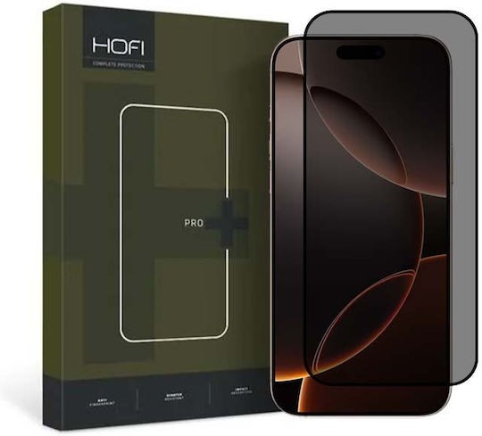 iPhone 16 Pro / iPhone 17 Προστασία Οθόνης Φιμέ 2 Pack Hofi Privacy Anti Spy Glass Full Face Tempered Glass