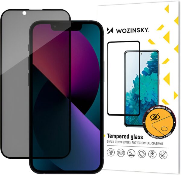 iPhone 13 Pro Max Προστασία Οθόνης Φιμέ Wozinsky Privacy Full Glue Tempered Glass