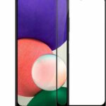 Samsung Galaxy A22 5G Προστατευτικό Τζαμάκι Μαύρο Full Glue 5D Full Screen Tempered Glass Black