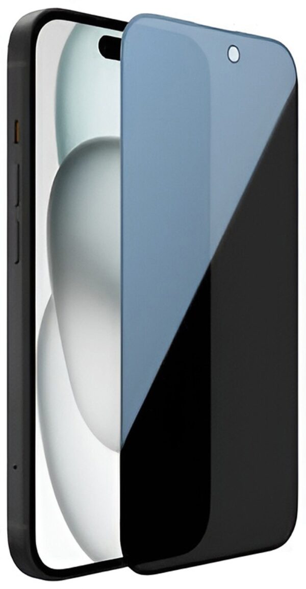 iPhone 16 Pro / iPhone 17 Προστασία Οθόνης 5D Privacy Full Face Tempered Glass