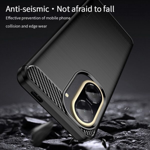 Forcell Xiaomi Redmi A5 4G Brushed Carbon Θήκη Σιλικόνης - Black