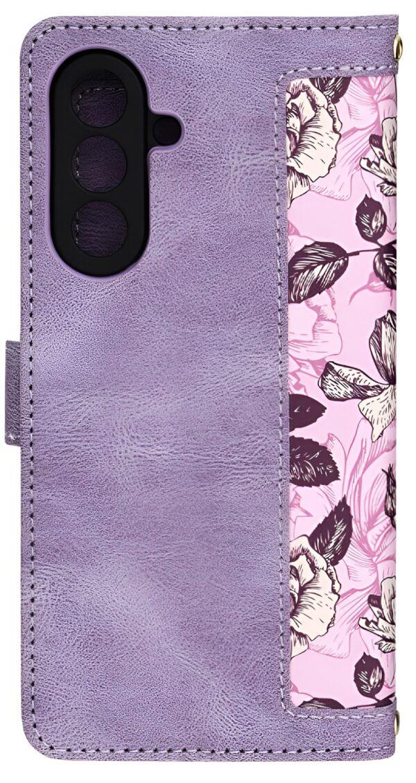 Techsuit Samsung Galaxy A56 5G Flipcraft Θήκη Βιβλίο με Σχέδιο - Mysterious Purple