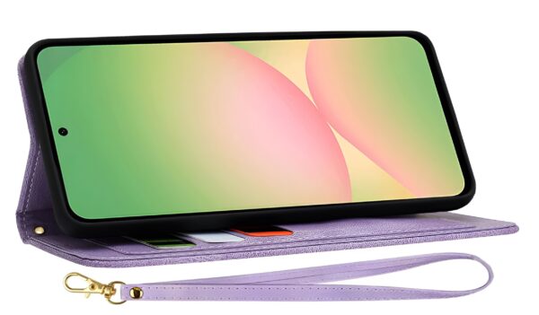 Techsuit Samsung Galaxy A56 5G Flipcraft Θήκη Βιβλίο με Σχέδιο - Mysterious Purple