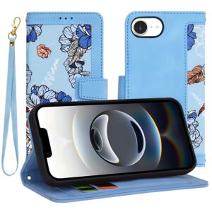 Techsuit iPhone SE 4 2024 Flipcraft Θήκη Βιβλίο με Σχέδιο - Vibrant Blue Book