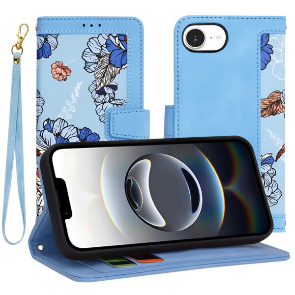 Techsuit iPhone SE 4 2024 Flipcraft Θήκη Βιβλίο με Σχέδιο - Vibrant Blue Book