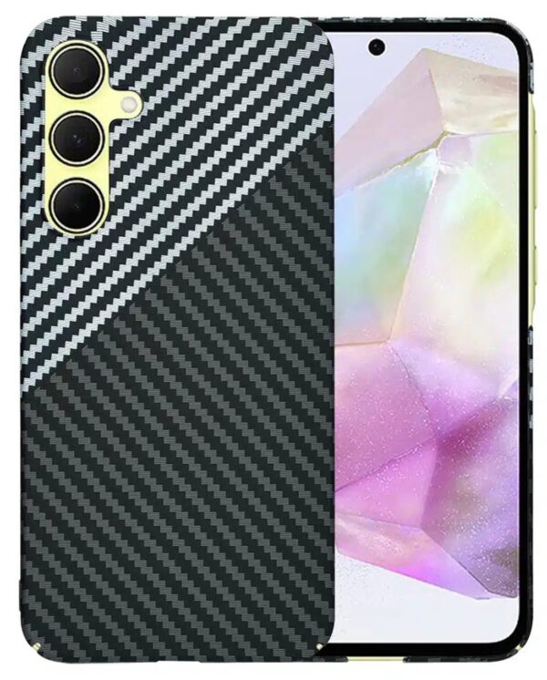 Techsuit Samsung Galaxy A35 5G Carbonite Fibershell Θήκη Σκληρή - Stealth Grey