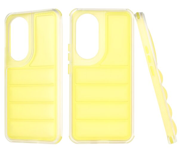 Samsung Galaxy A35 5G Θήκη Σιλικόνης Κίτρινη Techsuit Wave Shield Silicone Case Yellow