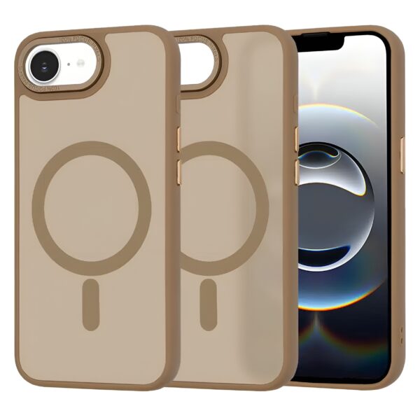 Techsuit iPhone 16e MagSafe HaloFrost Θήκη Σκληρή - Brown