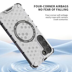 Techsuit Samsung Galaxy A35 5G Shockproof Honeycomb Magnetic Ring Θήκη Σκληρή - White