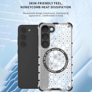 Techsuit Samsung Galaxy A35 5G Shockproof Honeycomb Magnetic Ring Θήκη Σκληρή - White