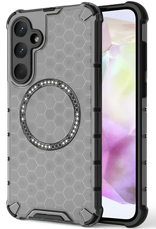 Techsuit Samsung Galaxy A35 5G Shockproof Honeycomb Magnetic Ring Θήκη Σκληρή - Black Techsuit Samsung Galaxy A35 5G Shockproof Honeycomb Magnetic Ring Θήκη Σκληρή - Black
