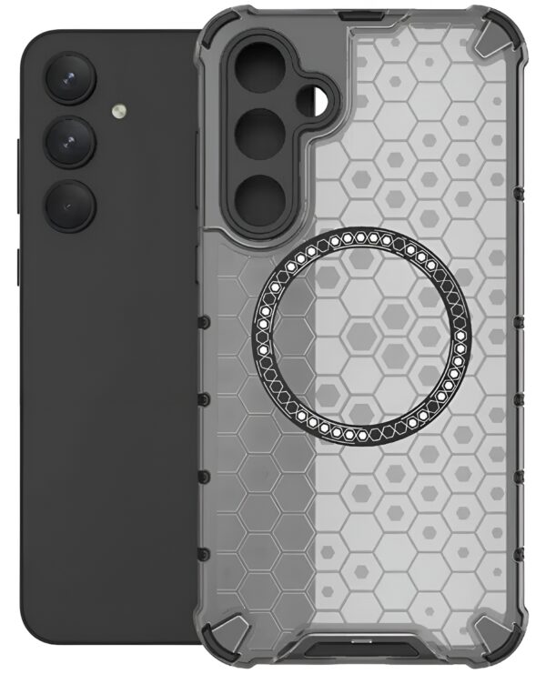 Techsuit Samsung Galaxy A35 5G Shockproof Honeycomb Magnetic Ring Θήκη Σκληρή - Black