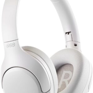 QCY H3 Lite Over-Ear Ασύρματα / Ενσύρματα Ακουστικά έως 60 ώρες ANC Λευκό
