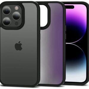 Tech - Protect iPhone 15 Pro Max Matte Θήκη Με Πλαίσιο Σιλικόνης - Black