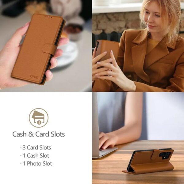Tech Protect iPhone 16e Matte Θήκη Βιβλίο - Brown