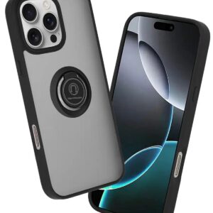 Techsuit iPhone 16 Pro Glinth Θήκη Με Πλαίσιο Σιλικόνης Διάφανη -Black