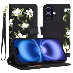 Techsuit iPhone 16 Flipcraft Θήκη Βιβλίο - Flowers of the Dawn