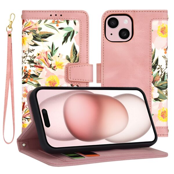 Techsuit iPhone 15 FlipCraft Θήκη Βιβλίο - Sweetheart Pink