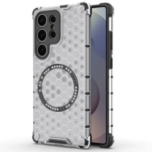 Techsuit Samsung Galaxy S25 Ultra 5G MagSafe Honeycomb Shield Σκληρή Θήκη - White