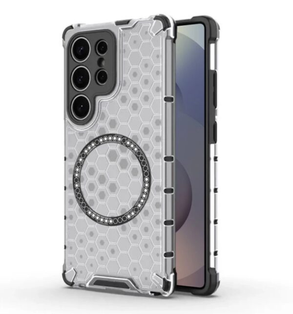 Techsuit Samsung Galaxy S25 Ultra 5G MagSafe Honeycomb Shield Σκληρή Θήκη - White