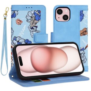 Techsuit iPhone 15 FlipCraft Θήκη Βιβλίο - Vibrant Blue