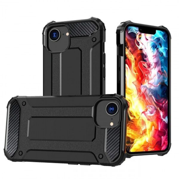 Forcell iPhone 16e Hybrid Armor Θήκη Σκληρή - Black