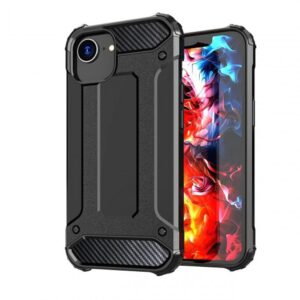 Forcell iPhone 16e Hybrid Armor Θήκη Σκληρή - Black