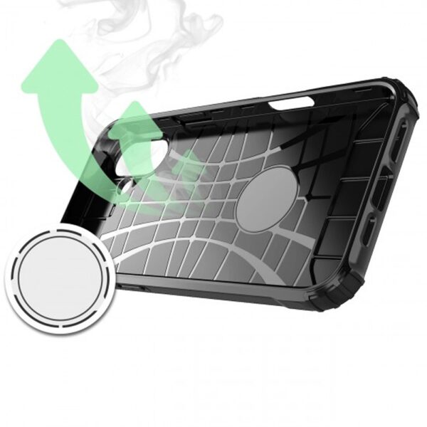 Forcell iPhone 16e Hybrid Armor Θήκη Σκληρή - Black