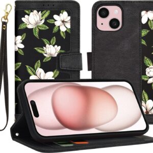 Techsuit iPhone 15 Flipcraft Θήκη Βιβλίο - Flowers of the Dawn