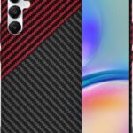 Techsuit Samsung Galaxy A55 5G Carbonite Fibershell Θήκη Σκληρή - Red Vortex