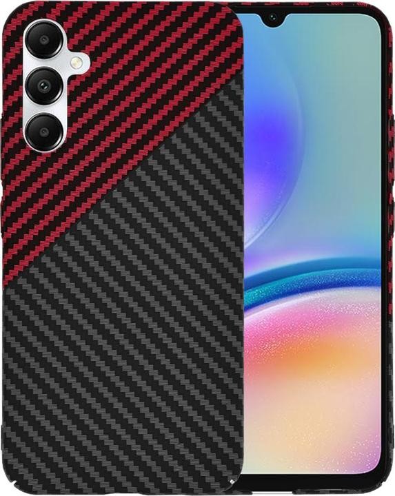 Techsuit Samsung Galaxy A55 5G Carbonite Fibershell Θήκη Σκληρή - Red Vortex