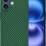 Techsuit iPhone 16 Carbonite Fibershell Θήκη Σκληρή - Green