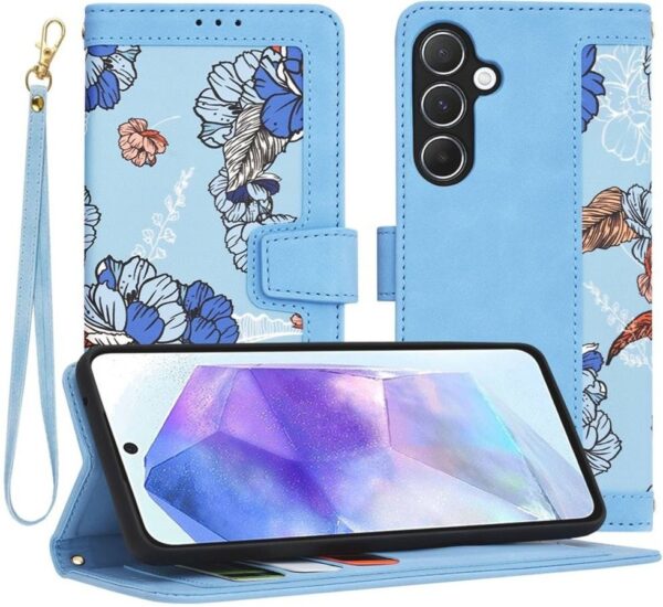 Techsuit Samsung Galaxy A55 5G Flipcraft Θήκη Βιβλίο - Vibrant Blue