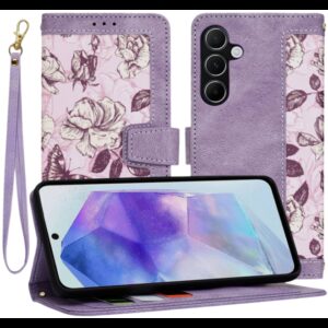 Techsuit Samsung Galaxy A55 5G Flipcraft Θήκη Βιβλίο - Mysterious Purple