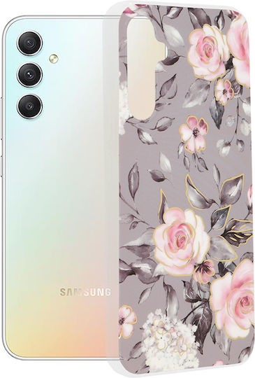 Techsuit Samsung Galaxy S24 FE Marble Series Θήκη Σκληρή - Bloom of Ruth Gray